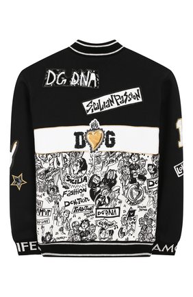 Детский хлопковый кардиган DOLCE & GABBANA разноцветного цвета по цене 37150 руб., арт. L4JW5T/G7SEX/2-6 | Фото 2 Детский хлопковый кардиган DOLCE & GABBANA разноцветного цвета, арт. L4JW5T/G7SEX/2-6 | Фото 2