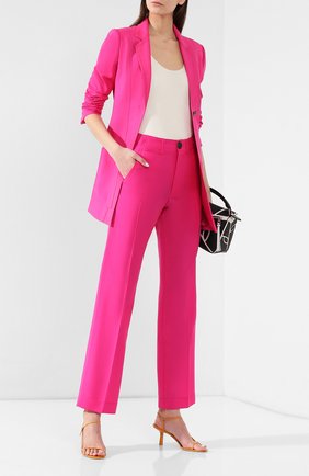 Женские фуксия шерстяные брюки Loewe, арт. S2192031P0 купить в ЦУМ | Фото №2 Шерстяные брюки Loewe фуксия | Фото №2