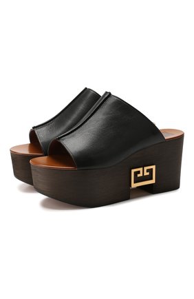 Кожаные сабо Clog | Фото №1 Кожаные сабо Clog | Фото №1