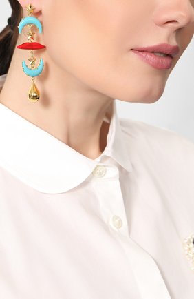 Женские серьги ESHVI золотого цвета по цене 29350 руб., арт. MK-4-T | Фото 2 Женские серьги ESHVI золотого цвета, арт. MK-4-T | Фото 2