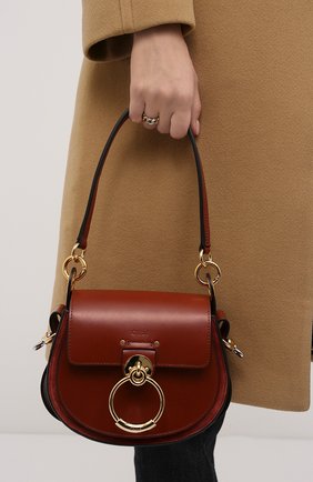 Женская сумка tess small CHLOÉ коричневого цвета по цене 128000 руб., арт. CHC18WS153A37 | Фото 2 Женская сумка tess small CHLOÉ коричневого цвета, арт. CHC18WS153A37 | Фото 2