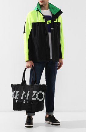 Мужская сумка-тоут sport KENZO черного цвета, арт. 5SF219F24 | Фото 2 (Материал: Текстиль; Статус проверки: Проверена категория; Размер: large)