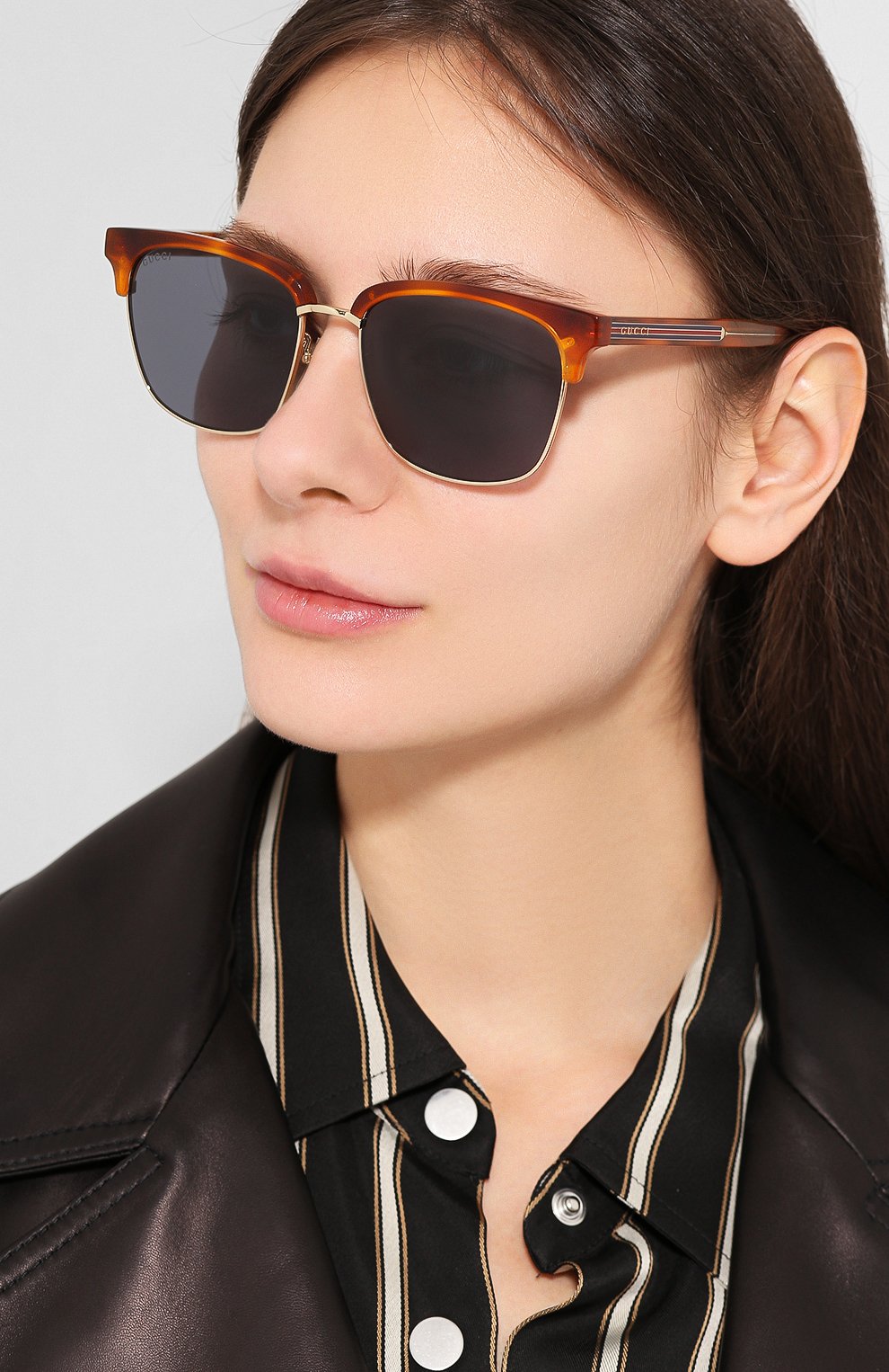 Женские синие солнцезащитные очки Gucci, арт. GG0382S купить в ЦУМ | Фото №2 Солнцезащитные очки Gucci синие | Фото №2