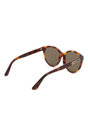 Женские коричневые солнцезащитные очки Gucci, арт. GG0419SA купить в ЦУМ | Фото №4 Солнцезащитные очки Gucci коричневые | Фото №4