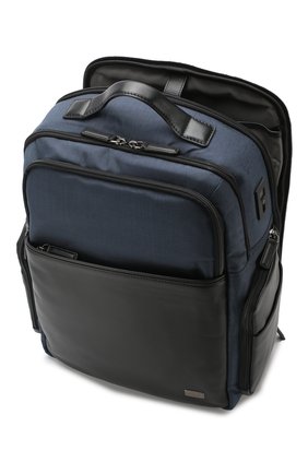 Мужской дорожный рюкзак monza large BRIC`S синего цвета по цене 28450 руб., арт. BR207701 | Фото 3 Мужской дорожный рюкзак monza large BRIC`S синего цвета, арт. BR207701 | Фото 3