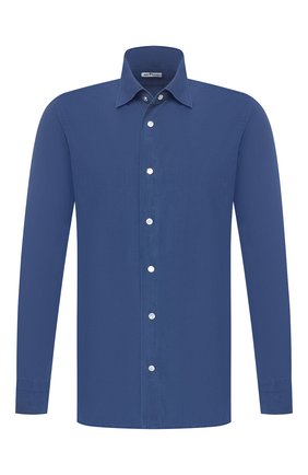 Мужская хлопковая рубашка KITON синего цвета по цене 39950 руб., арт. UMCNERCH0690402 | Фото 1 Мужская хлопковая рубашка KITON синего цвета, арт. UMCNERCH0690402 | Фото 1