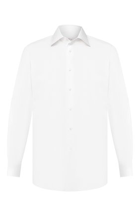 Мужская хлопковая сорочка BRIONI белого цвета по цене 45850 руб., арт. RCLU4H/PZ016 | Фото 1 Мужская хлопковая сорочка BRIONI белого цвета, арт. RCLU4H/PZ016 | Фото 1 (Статус проверки: Проверено, Проверена категория; Материал внешний: Хлопок; Рукава: Длинные; Длина (для топов): Стандартные; Случай: Формальный; Воротник: Кент; Принт: Однотонные; Манжеты: На пуговицах; Мужское Кросс-КТ: Сорочка-одежда)