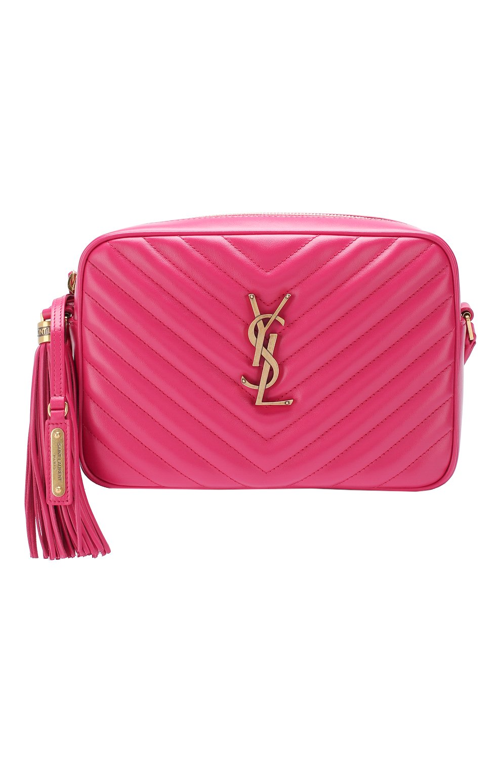 Женская сумка lou medium SAINT LAURENT фуксия цвета, арт. 520534/DV707 | Фото 1