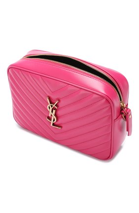 Женская сумка lou medium SAINT LAURENT фуксия цвета по цене 79800 руб., арт. 520534/DV707 | Фото 4 Женская сумка lou medium SAINT LAURENT фуксия цвета, арт. 520534/DV707 | Фото 4