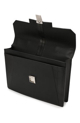 Мужской черный портфель из кожи крокодила Zilli, арт. MJL-0BB08-A0490/0001/CPOR купить в ЦУМ | Фото №4 Портфель из кожи крокодила Zilli черный | Фото №4