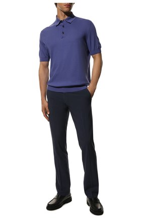 Мужское хлопковое поло ERMENEGILDO ZEGNA фиолетового цвета по цене 52300 руб., арт. USC90/C32 | Фото 2 Мужское хлопковое поло ERMENEGILDO ZEGNA фиолетового цвета, арт. USC90/C32 | Фото 2 (Статус проверки: Проверена категория; Материал внешний: Хлопок; Рукава: Короткие; Длина (для топов): Стандартные; Застежка: Пуговицы)