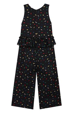Детский комбинезон из вискозы SONIA RYKIEL ENFANT черного цвета по цене 19950 руб., арт. 19S1PA12 | Фото 2 Детский комбинезон из вискозы SONIA RYKIEL ENFANT черного цвета, арт. 19S1PA12 | Фото 2 (Статус проверки: Проверена категория, Проверено; Материал внешний: Вискоза; Рукава: Короткие; Девочки Кросс-КТ: Комбинезон-одежда; Ростовка одежда: 2 года | 92 см, 4 года | 104 см, 6 лет | 116 см, 8 лет | 128 см, 10 - 11 лет | 140 - 146см, 12 лет | 152 см, 13 - 15 лет | 158 см)
