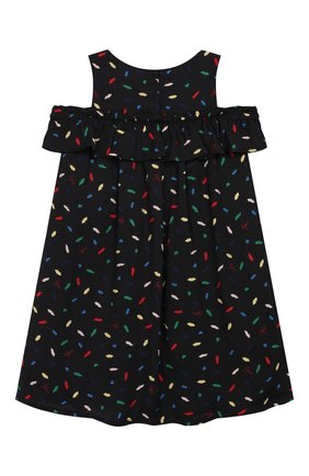 Детское мини-платье из вискозы SONIA RYKIEL ENFANT черного цвета по цене 19950 руб., арт. 19S1DR06 | Фото 2 Детское мини-платье из вискозы SONIA RYKIEL ENFANT черного цвета, арт. 19S1DR06 | Фото 2 (Материал подклада: Хлопок; Рукава: С открытыми плечами, Без рукавов, Короткие; Статус проверки: Проверено, Проверена категория; Принт: С принтом; Материал внешний: Вискоза; Девочки Кросс-КТ: Платье-одежда; Ростовка одежда: 2 года | 92 см, 4 года | 104 см, 6 лет | 116 см, 10 - 11 лет | 140 - 146см, 12 лет | 152 см, 13 - 15 лет | 158 см)