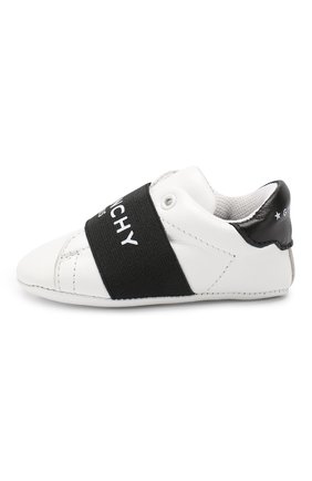 Детского кожаные пинетки GIVENCHY черно-белого цвета по цене 13250 руб., арт. H99015 | Фото 2 Детского кожаные пинетки GIVENCHY черно-белого цвета, арт. H99015 | Фото 2