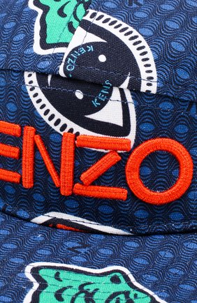 Детская хлопковая бейсболка KENZO разноцветного цвета, арт. KN90508/2A-4A | Фото 3 (Материал: Текстиль, Хлопок; Статус проверки: Проверена категория)