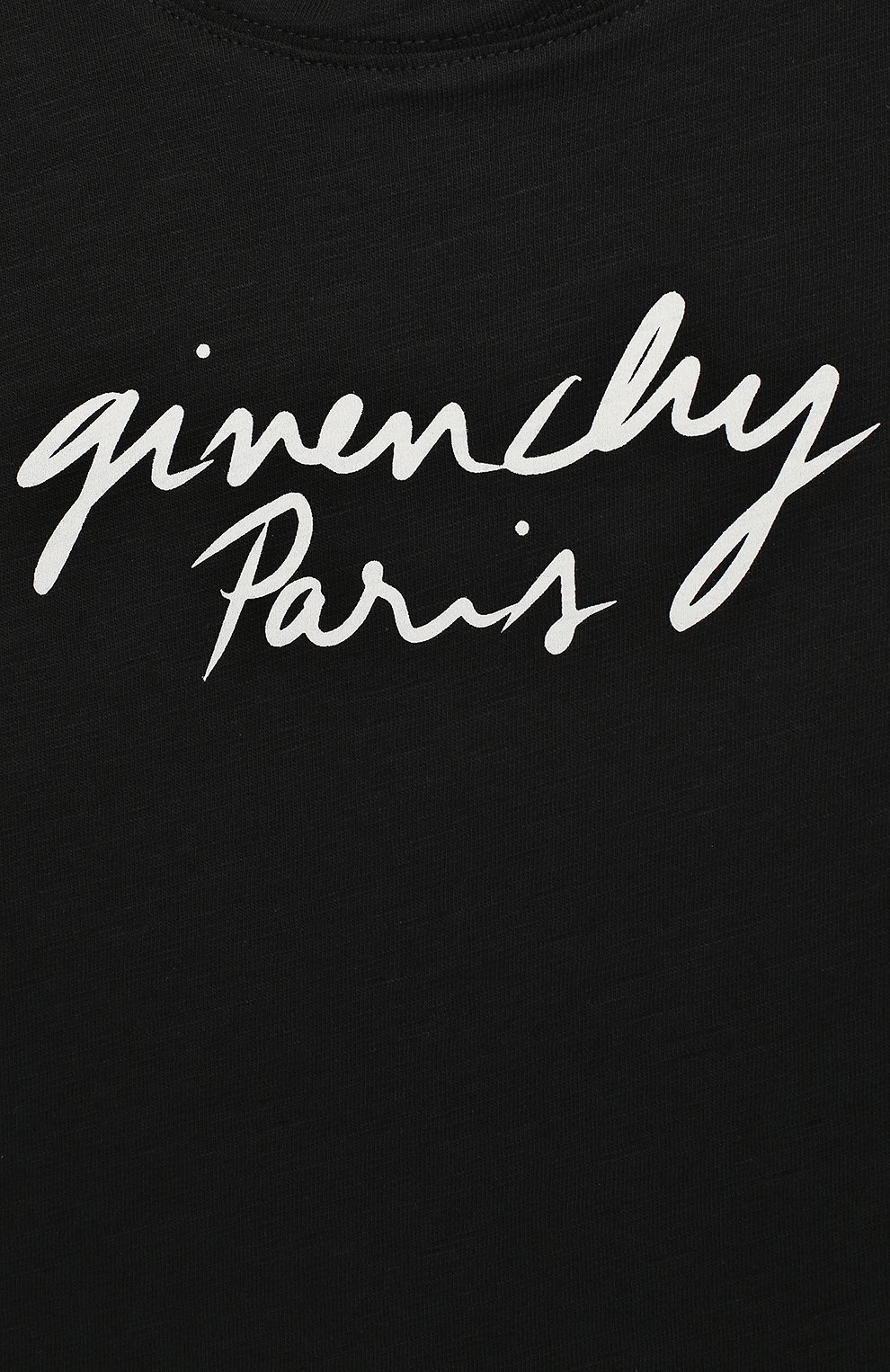 Женский хлопковое платье GIVENCHY черного цвета по цене 10800 руб., арт. H02039/6M-18M | Фото 3 Женский хлопковое платье GIVENCHY черного цвета, арт. H02039/6M-18M | Фото 3