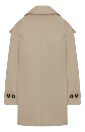 Детский двубортный плащ BURBERRY бежевого цвета по цене 55300 руб., арт. 8009132 | Фото 2 Детский двубортный плащ BURBERRY бежевого цвета, арт. 8009132 | Фото 2