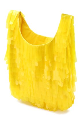 Женская текстильная сумка DRIES VAN NOTEN желтого цвета по цене 48600 руб., арт. 191-11518-187 | Фото 4 Женская текстильная сумка DRIES VAN NOTEN желтого цвета, арт. 191-11518-187 | Фото 4