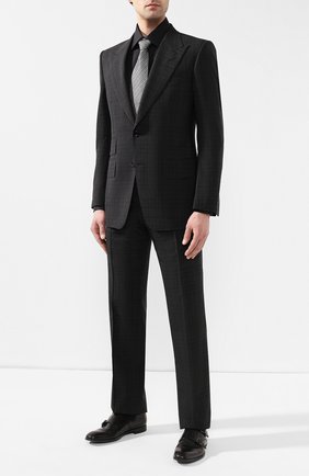 Мужская хлопковая сорочка BRIONI черного цвета по цене 43900 руб., арт. RCLU1Z/PZ023 | Фото 2 Мужская хлопковая сорочка BRIONI черного цвета, арт. RCLU1Z/PZ023 | Фото 2