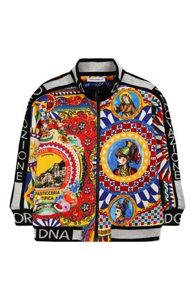 Детский хлопковый кардиган DOLCE & GABBANA разноцветного цвета по цене 14050 руб., арт. L1JW3X/G7SFA | Фото 1 Детский хлопковый кардиган DOLCE & GABBANA разноцветного цвета, арт. L1JW3X/G7SFA | Фото 1