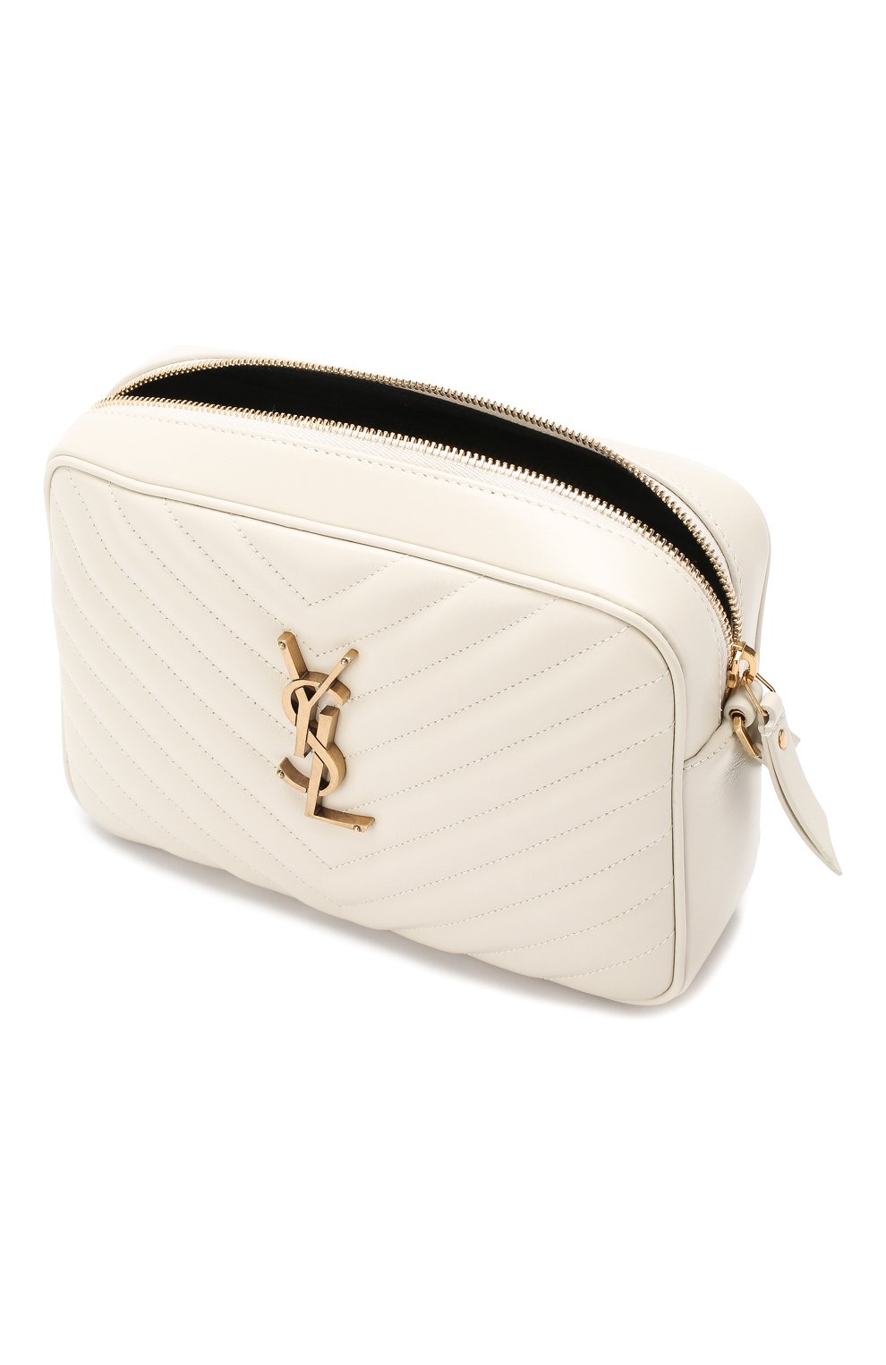 Женская сумка lou medium SAINT LAURENT белого цвета по цене 79800 руб., арт. 520534/DV707 | Фото 4 Женская сумка lou medium SAINT LAURENT белого цвета, арт. 520534/DV707 | Фото 4