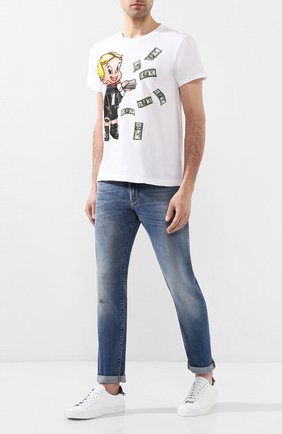 Мужская хлопковая футболка DOM REBEL белого цвета по цене 9740 руб., арт. BALLER/T-SHIRT | Фото 2 Мужская хлопковая футболка DOM REBEL белого цвета, арт. BALLER/T-SHIRT | Фото 2
