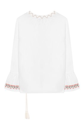 Детское хлопковая блузка ALBERTA FERRETTI JUNIOR белого цвета по цене 23450 руб., арт. 019587 | Фото 2 Детское хлопковая блузка ALBERTA FERRETTI JUNIOR белого цвета, арт. 019587 | Фото 2