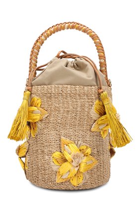 Женская сумка lulu ARANAZ желтого цвета по цене 33850 руб., арт. LULU BUCKET | Фото 1 Женская сумка lulu ARANAZ желтого цвета, арт. LULU BUCKET | Фото 1