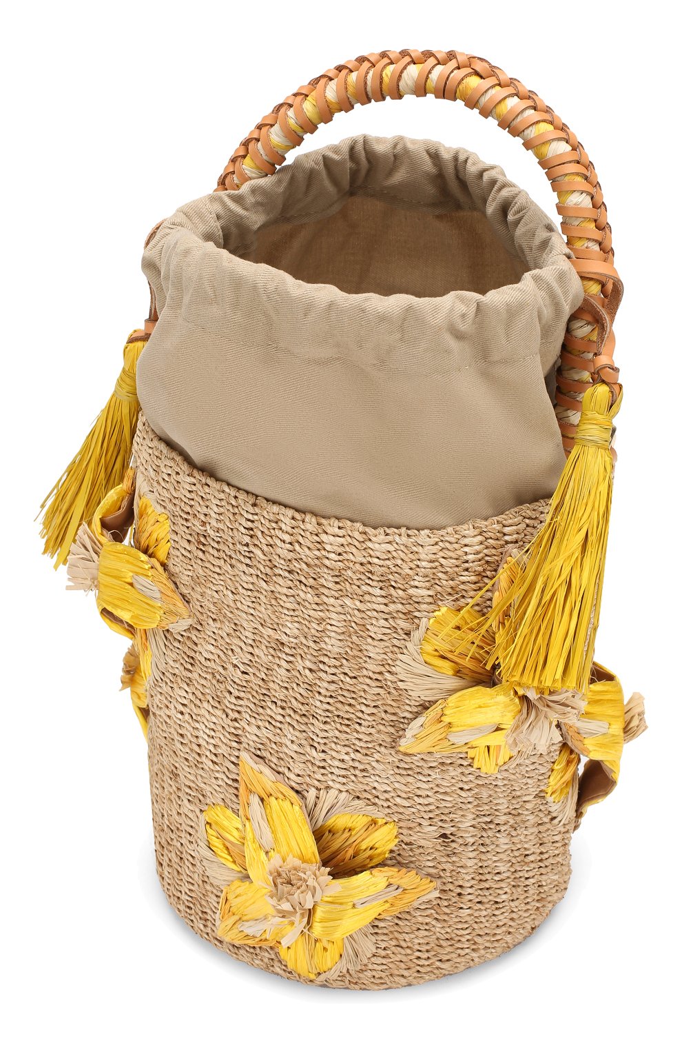 Женская сумка lulu ARANAZ желтого цвета по цене 33850 руб., арт. LULU BUCKET | Фото 4 Женская сумка lulu ARANAZ желтого цвета, арт. LULU BUCKET | Фото 4