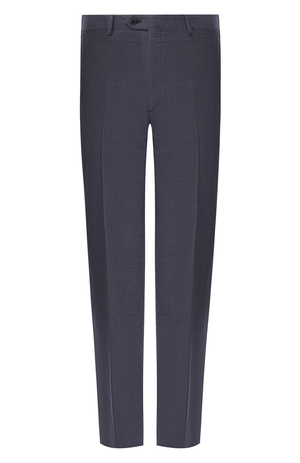Мужские шерстяные брюки BRIONI серого цвета, арт. RPL60R/P7AW7/TIGULLI0 | Фото 1 (Материал внешний: Шерсть; Длина (брюки, джинсы): Стандартные; Стили: Классический; Случай: Формальный; Статус проверки: Проверено, Проверена категория)