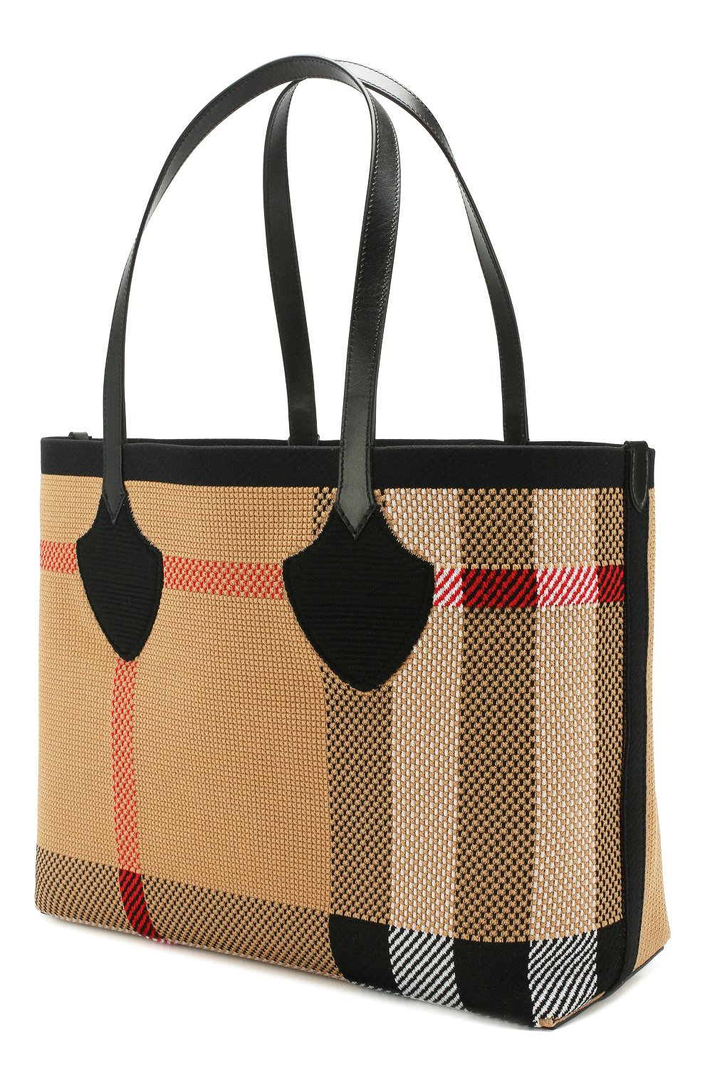 Женская сумка-тоут giant BURBERRY черная цвета, арт. 8006527 купить в ЦУМ | Фото №3 Сумка-тоут Giant Burberry черная цвета | Фото №3