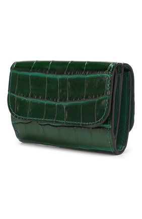 Кожаное портмоне Chloé C Chloé, зеленого цвета, арт. CHC19UP058A87 в ЦУМ | Фото №2 Кожаное портмоне Chloé C Chloé зеленого цвета | Фото №2