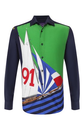 Мужская рубашка из смеси шелка и хлопка RALPH LAUREN разноцветного цвета по цене 74350 руб., арт. 790741369 | Фото 1 Мужская рубашка из смеси шелка и хлопка RALPH LAUREN разноцветного цвета, арт. 790741369 | Фото 1