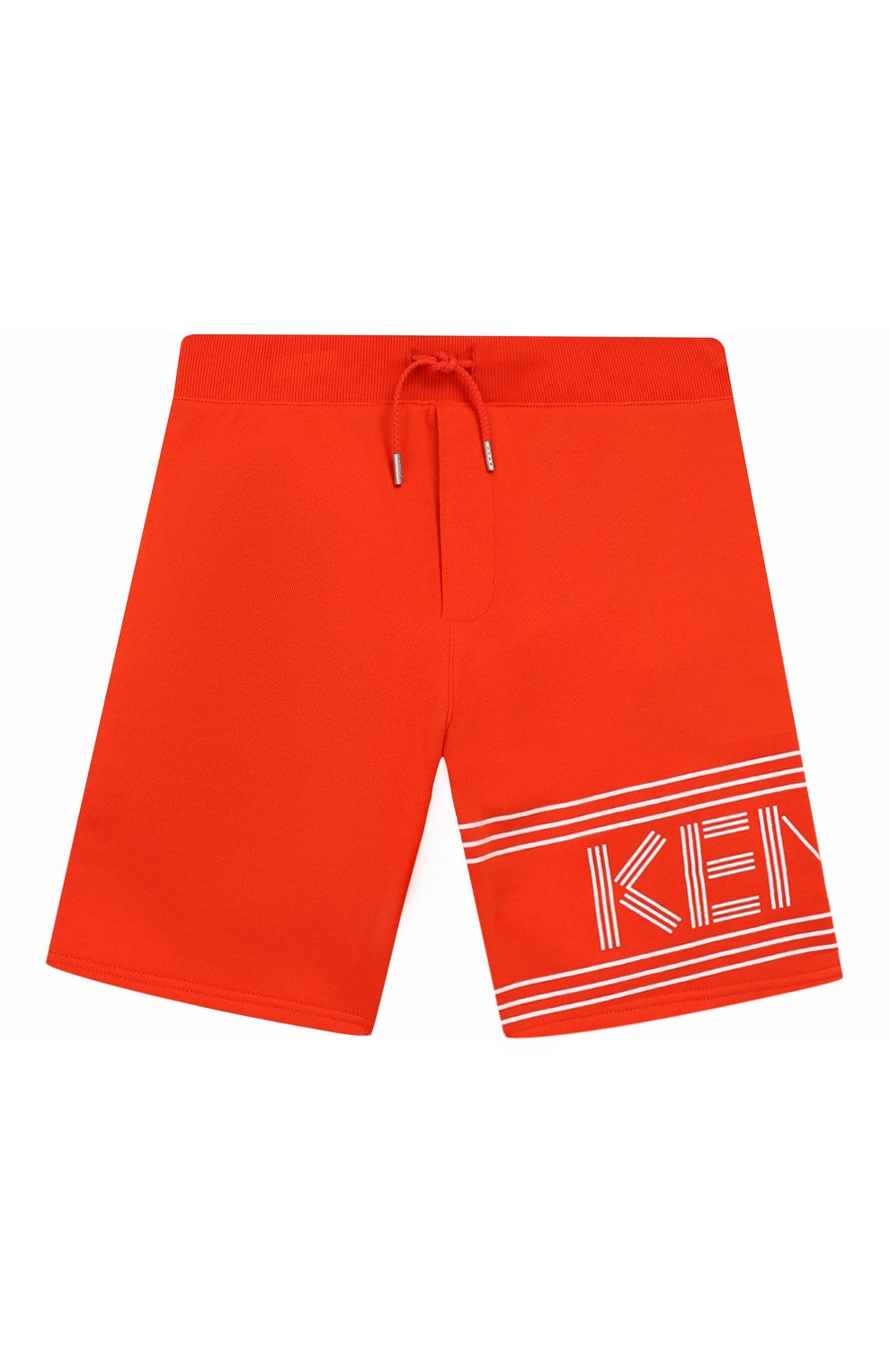 Детские хлопковые шорты KENZO оранжевого цвета, арт. KN25648/8A-12A | Фото 1 (Мальчики Кросс-КТ: Шорты-одежда; Материал внешний: Хлопок; Статус проверки: Проверена категория)