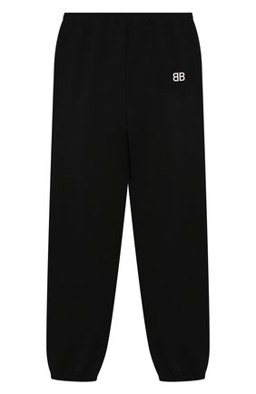 Детские хлопковые джоггеры BALENCIAGA черного цвета по цене 13250 руб., арт. 558146/TDV29 | Фото 1 Детские хлопковые джоггеры BALENCIAGA черного цвета, арт. 558146/TDV29 | Фото 1