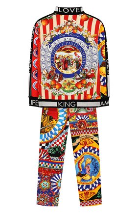 Детского комплект из хлопкового кардигана и брюк DOLCE & GABBANA разноцветного цвета по цене 29650 руб., арт. L4JY05/G7SFA/2-6 | Фото 2 Детского комплект из хлопкового кардигана и брюк DOLCE & GABBANA разноцветного цвета, арт. L4JY05/G7SFA/2-6 | Фото 2