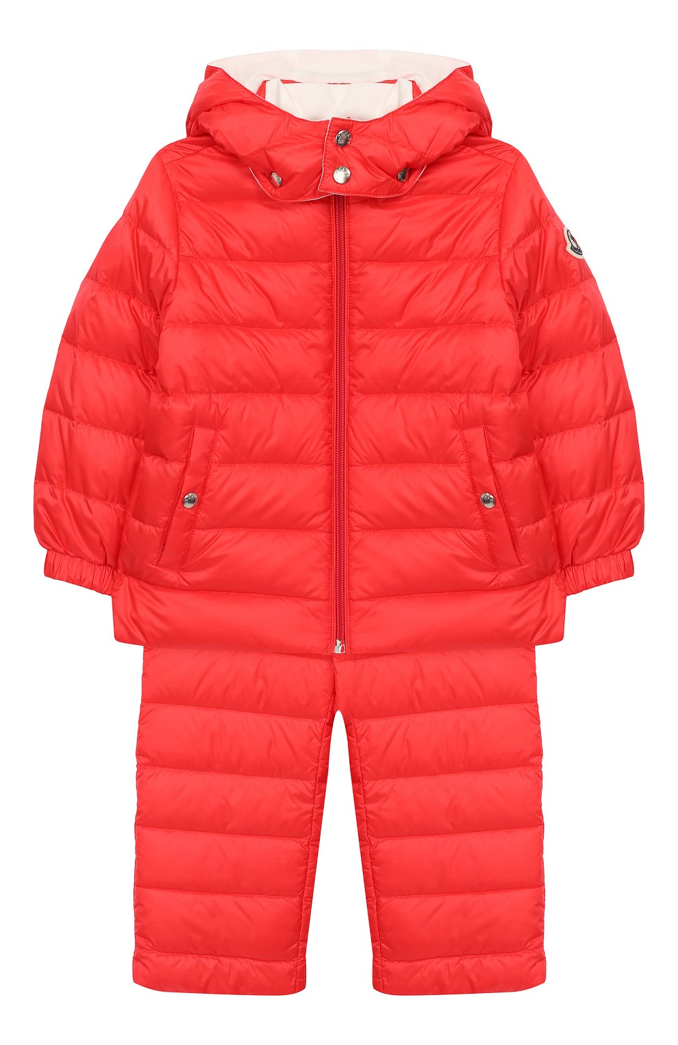 Детский комплект из куртки и комбинезона MONCLER ENFANT кораллового цвета, арт. E1-951-70340-05-53048 | Фото 1