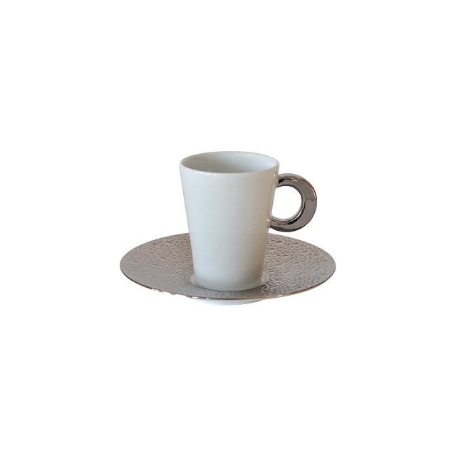 фото Кофейная чашка с блюдцем ecume silver bernardaud