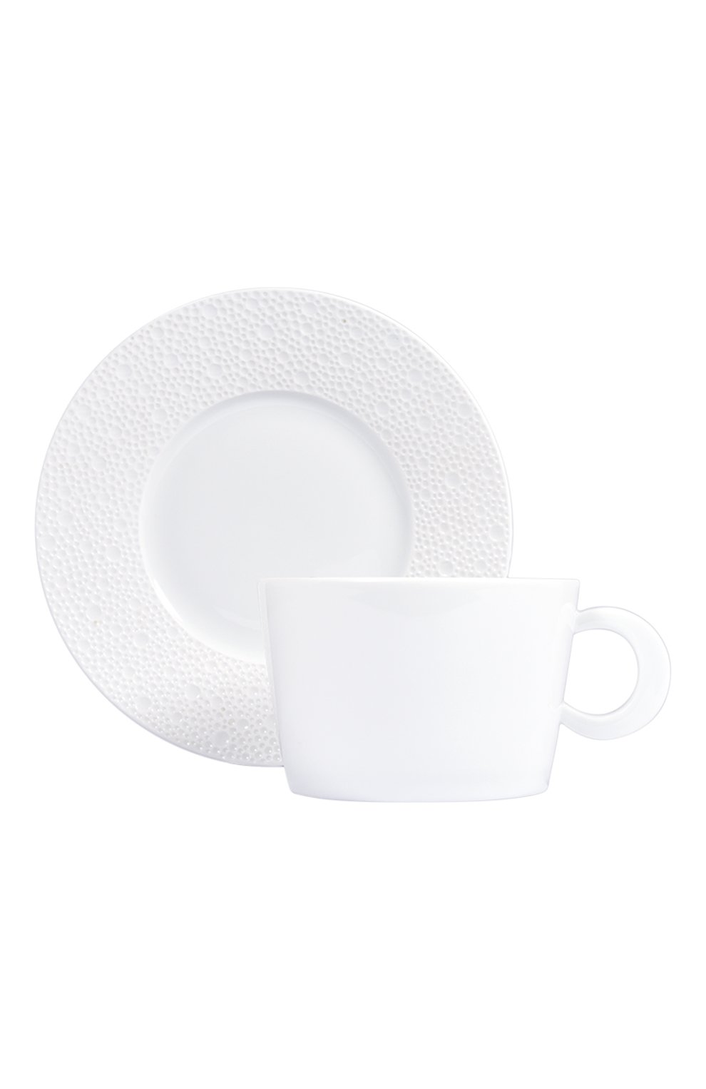 Мужского чашка для завтрака с блюдцем ecume white BERNARDAUD белого цвета, арт. 0733/83 | Фото 1