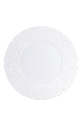 Тарелка обеденная ecume white BERNARDAUD белого цвета, арт. 0733/20249 | Фото 1 (Статус проверки: Проверена категория; Интерьер_коллекция: Ecume white; Ограничения доставки: fragile-2)