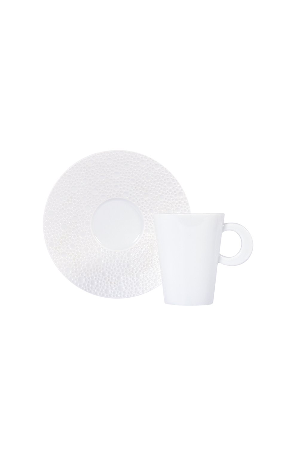 Мужского кофейная чашка с блюдцем ecume white BERNARDAUD белого цвета, арт. 0733/20451 | Фото 1