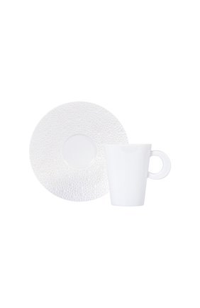 Мужского кофейная чашка с блюдцем ecume white BERNARDAUD белого цвета по цене 8240 руб., арт. 0733/20451 | Фото 1 Мужского кофейная чашка с блюдцем ecume white BERNARDAUD белого цвета, арт. 0733/20451 | Фото 1