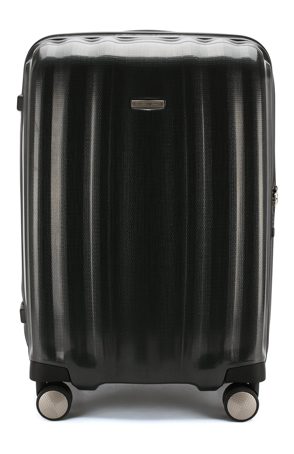 Женский темно-серый дорожный чемодан lite cube medium SAMSONITE  .