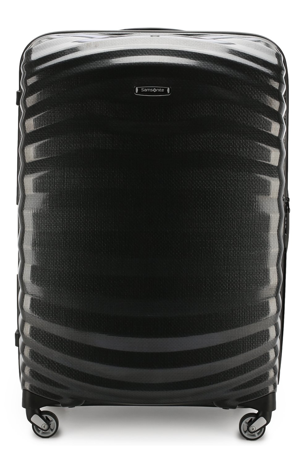 Женский дорожный чемодан lite-shock large SAMSONITE черного цвета, арт. 98V-09003 | Фото 1 (Статус проверки: Проверено, Проверена категория; Ограничения доставки: oversized; Размер: large)