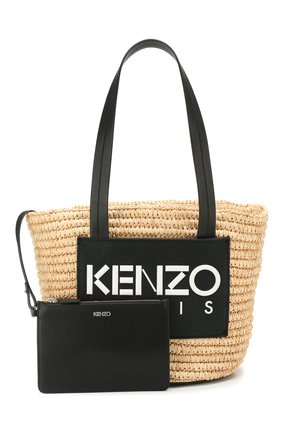 Женская сумка summer KENZO черная цвета, арт. 2SA500B09 купить в ЦУМ | Фото №5 Сумка Summer Kenzo черная цвета | Фото №5