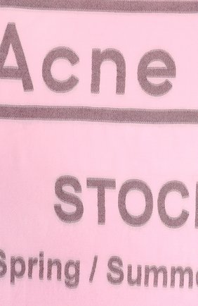 Женский розовый хлопковый шарф Acne Studios, арт. CA0012 купить в ЦУМ | Фото №3 Хлопковый шарф Acne Studios розовый | Фото №3