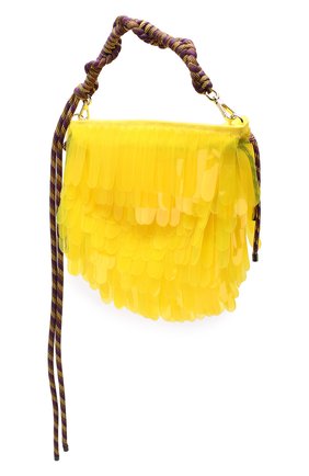 Женская текстильная сумка DRIES VAN NOTEN желтого цвета по цене 39500 руб., арт. 191-11517-187 | Фото 3 Женская текстильная сумка DRIES VAN NOTEN желтого цвета, арт. 191-11517-187 | Фото 3