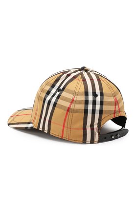 Женская хлопковая бейсболка BURBERRY бежевого цвета по цене 21200 руб., арт. 8015833 | Фото 2 Женская хлопковая бейсболка BURBERRY бежевого цвета, арт. 8015833 | Фото 2