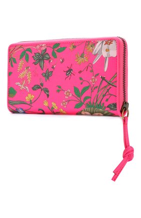 Текстильный кошелек Gucci, фуксия цвета, арт. 536350/92XAX в ЦУМ | Фото №2 Текстильный кошелек Gucci фуксия цвета | Фото №2