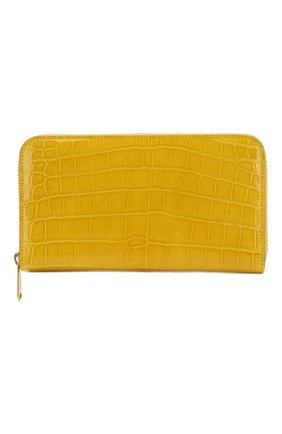 Женские кошелек из кожи крокодила RUBEUS MILANO желтого цвета по цене 269790 руб., арт. арт. 06 | Фото 1 Женские кошелек из кожи крокодила RUBEUS MILANO желтого цвета, арт. арт. 06 | Фото 1